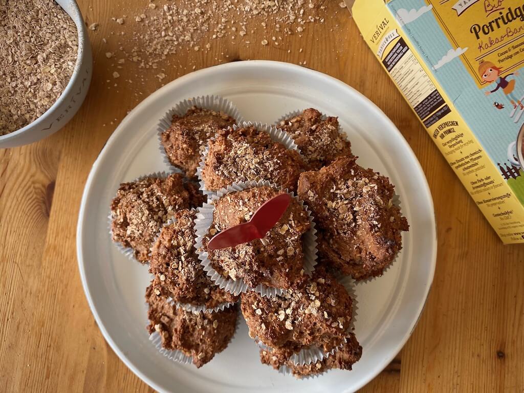 Rezept: Frühstücksmuffins mit Kakao und Banane - Verival Blog