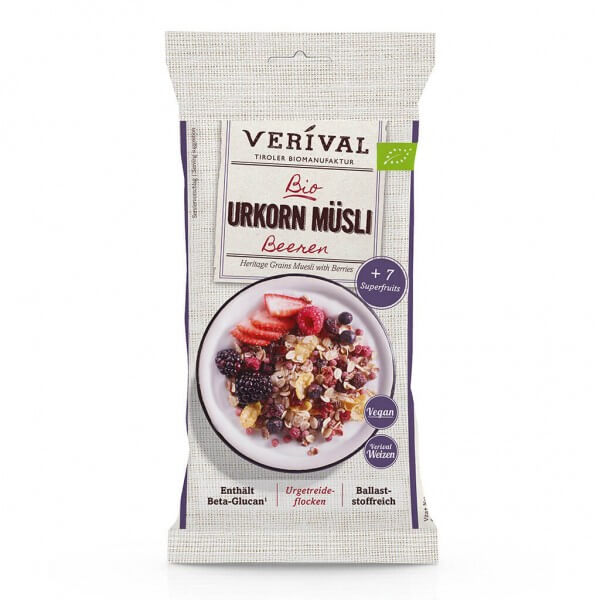 Verival Heritage Grains Muesli with Berries 50g