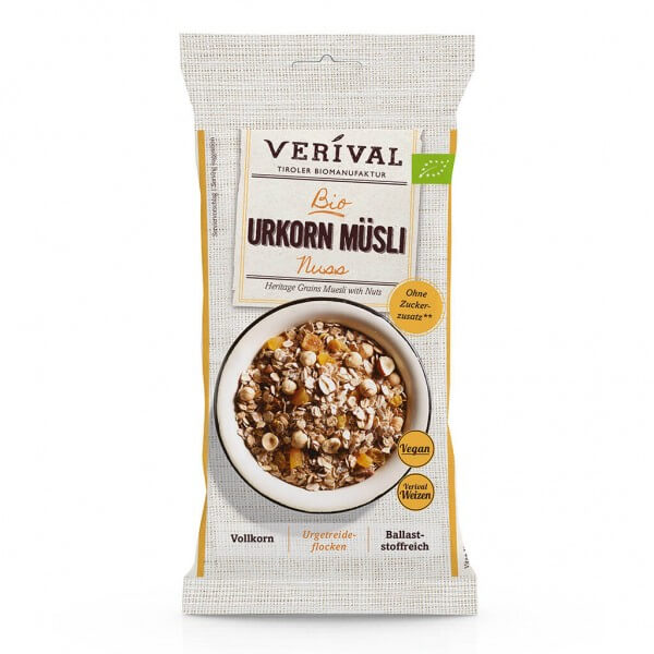Verival Heritage Grains Muesli with Nuts 60g