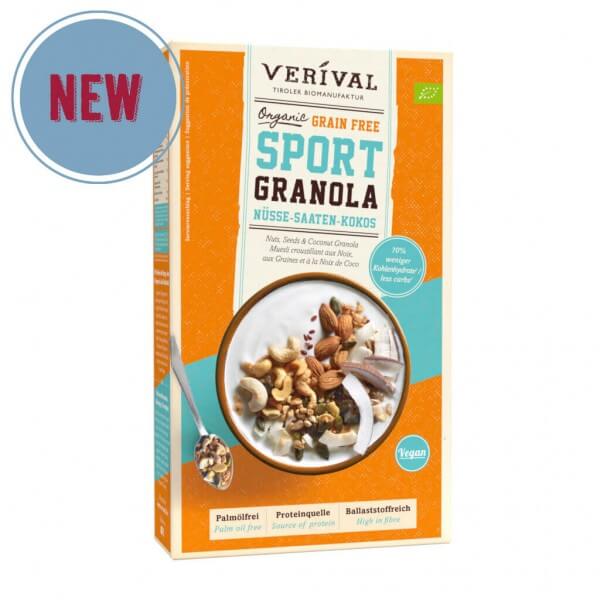 Grain Free Sport Granola with Nuts, Seeds &amp; Coconut